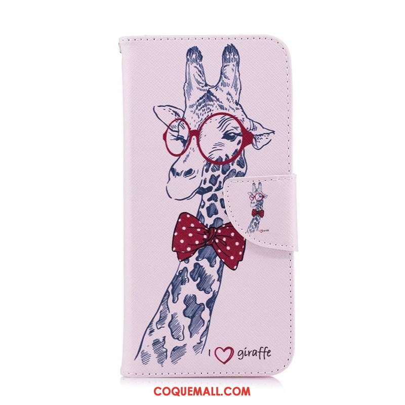 Étui Huawei Y6s Blanc Dessin Animé Papillon, Coque Huawei Y6s En Cuir Protection