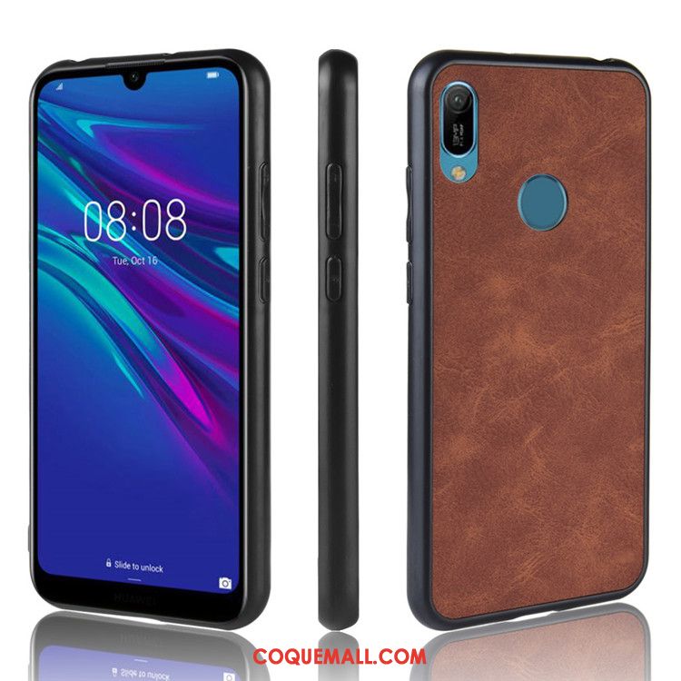 Étui Huawei Y6s Cuir Protection Tout Compris, Coque Huawei Y6s Difficile Tendance