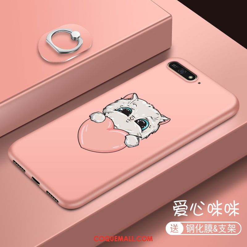 Étui Huawei Y7 2018 Créatif Tout Compris Personnalité, Coque Huawei Y7 2018 Téléphone Portable Dessin Animé