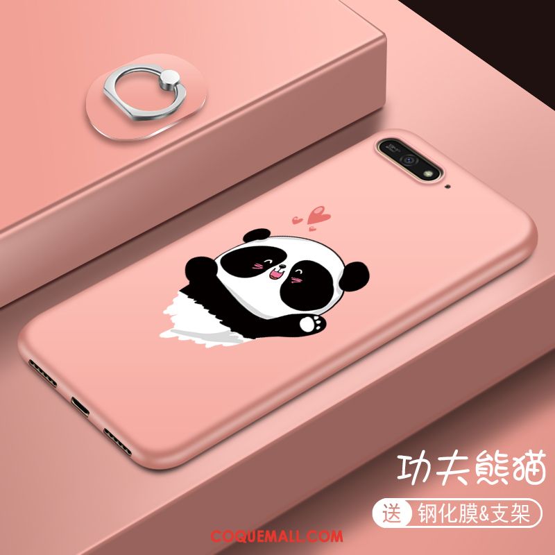Étui Huawei Y7 2018 Créatif Tout Compris Personnalité, Coque Huawei Y7 2018 Téléphone Portable Dessin Animé