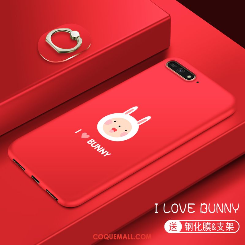 Étui Huawei Y7 2018 Créatif Tout Compris Personnalité, Coque Huawei Y7 2018 Téléphone Portable Dessin Animé