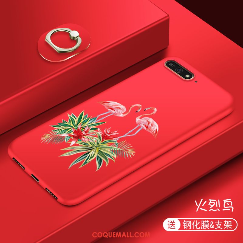 Étui Huawei Y7 2018 Créatif Tout Compris Personnalité, Coque Huawei Y7 2018 Téléphone Portable Dessin Animé