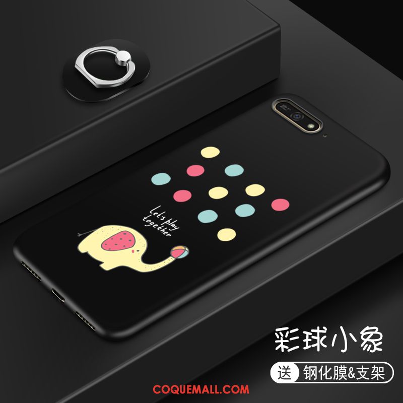 Étui Huawei Y7 2018 Créatif Tout Compris Personnalité, Coque Huawei Y7 2018 Téléphone Portable Dessin Animé