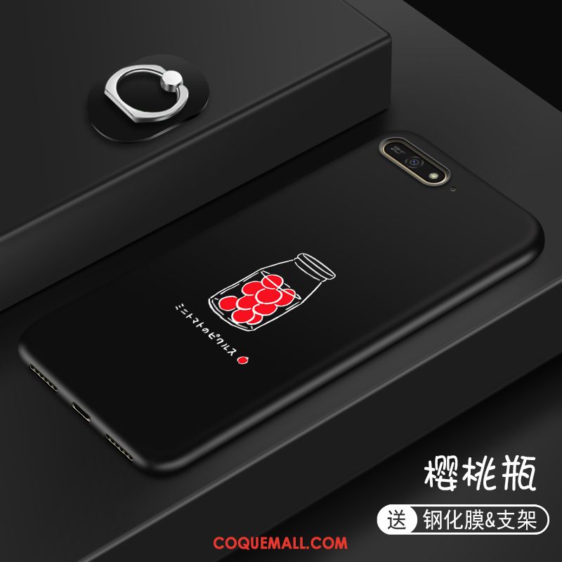 Étui Huawei Y7 2018 Créatif Tout Compris Personnalité, Coque Huawei Y7 2018 Téléphone Portable Dessin Animé