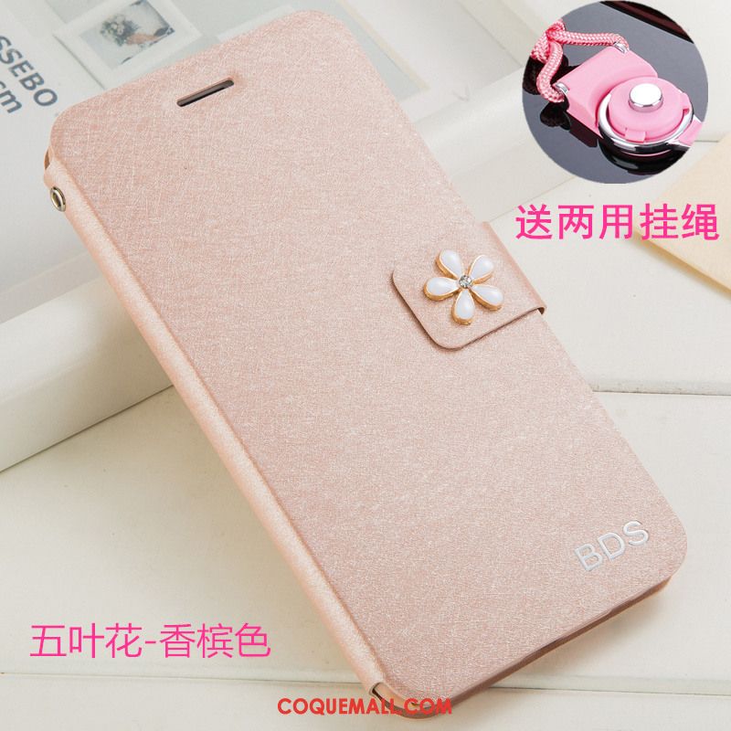 Étui Huawei Y7 2018 Jeunesse Ornements Suspendus Rouge, Coque Huawei Y7 2018 Protection Étui En Cuir