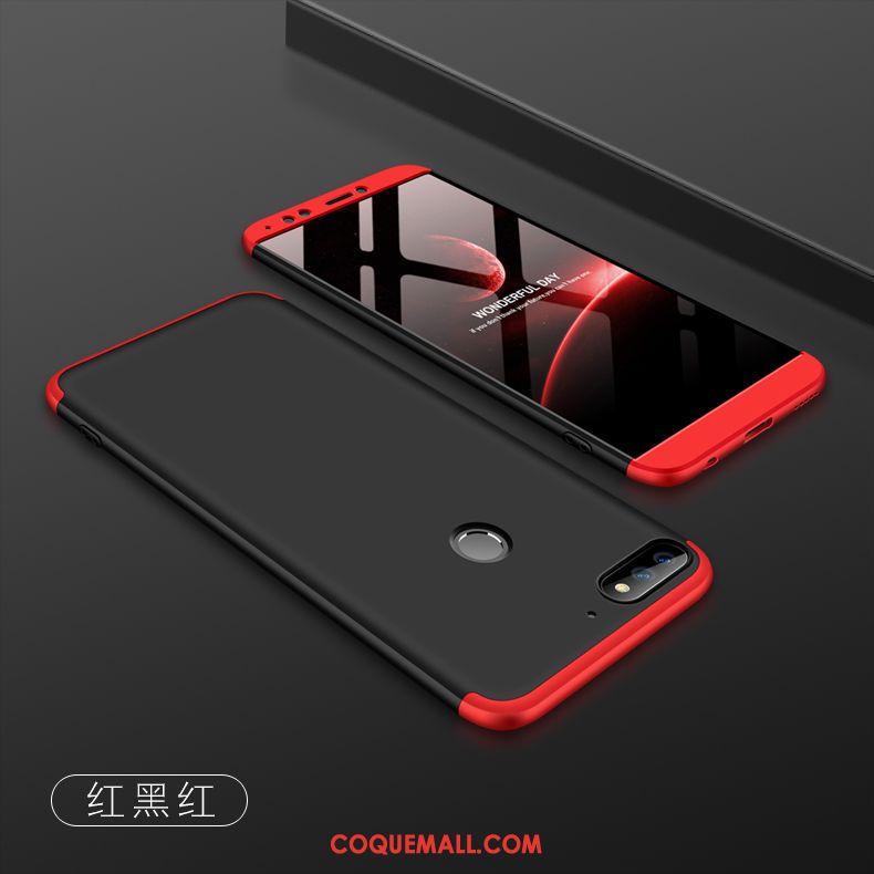 Étui Huawei Y7 2018 Nouveau Protection Téléphone Portable, Coque Huawei Y7 2018 Rouge Tendance