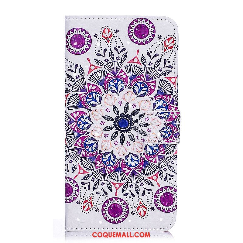 Étui Huawei Y7 2018 Protection Incassable Rose, Coque Huawei Y7 2018 Gaufrage Silicone