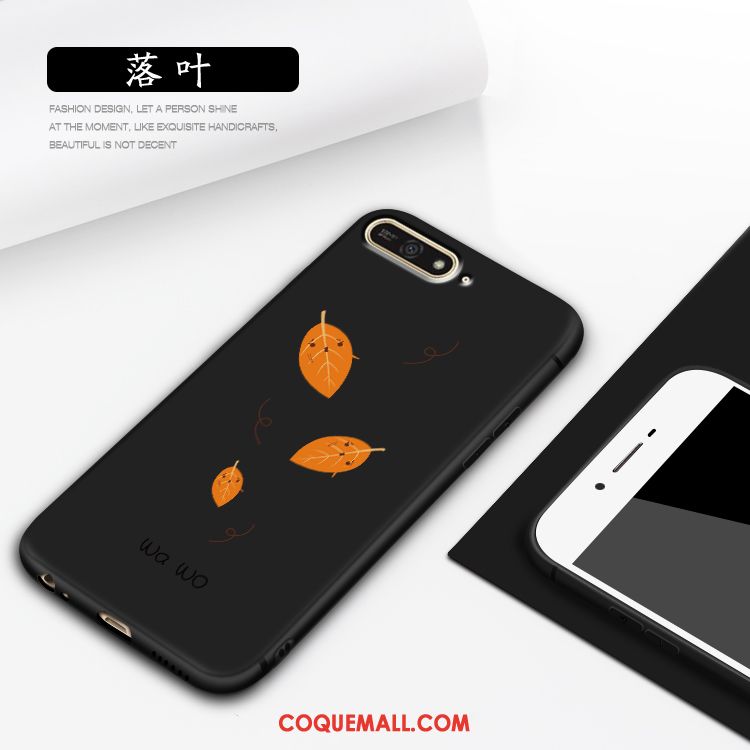 Étui Huawei Y7 2018 Protection Noir Téléphone Portable, Coque Huawei Y7 2018