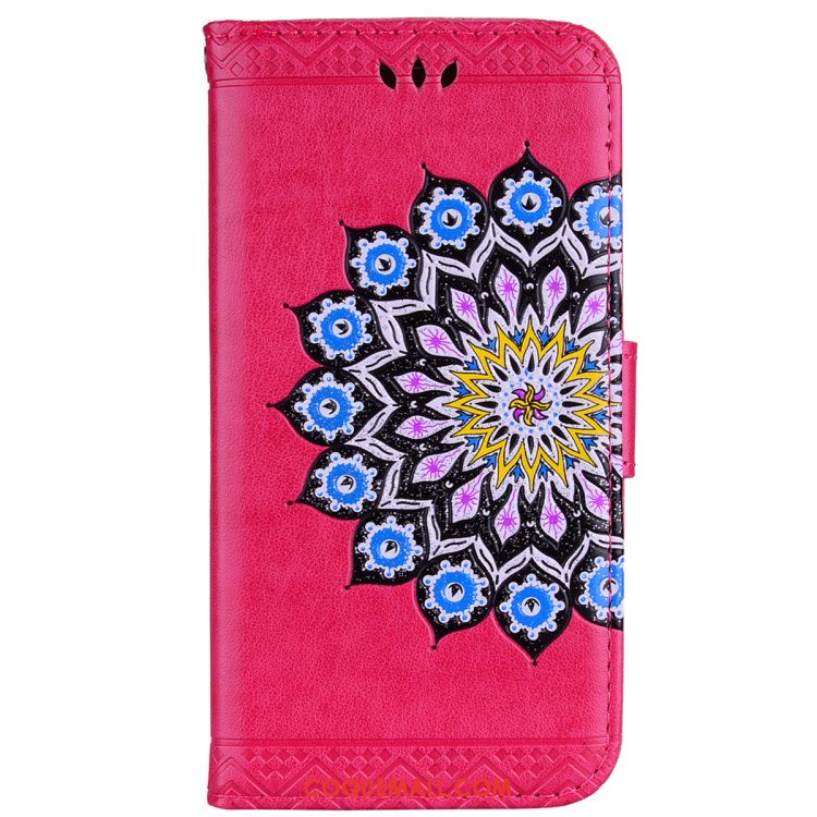 Étui Huawei Y7 2018 Rose Téléphone Portable Incassable, Coque Huawei Y7 2018 Étoile Étui En Cuir