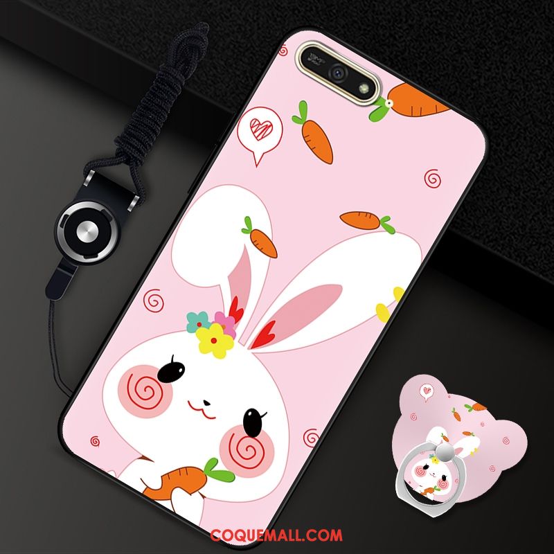 Étui Huawei Y7 2018 Tendance Créatif Protection, Coque Huawei Y7 2018 Silicone Téléphone Portable