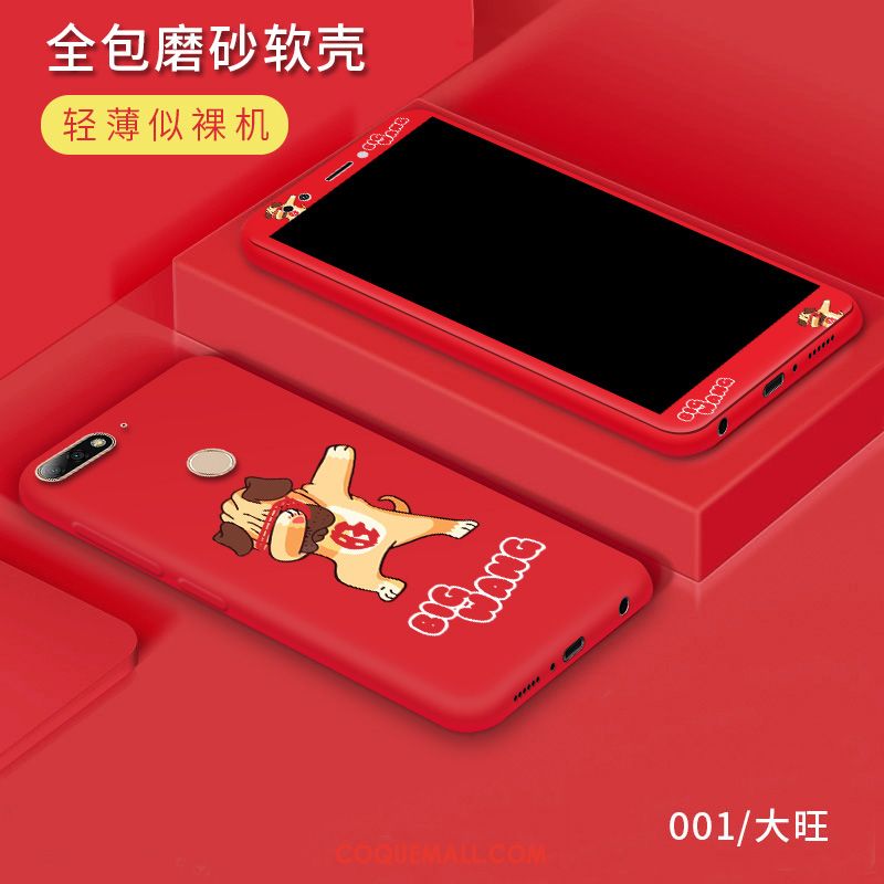 Étui Huawei Y7 2018 Tendance Tempérer Protection, Coque Huawei Y7 2018 Fluide Doux Incassable