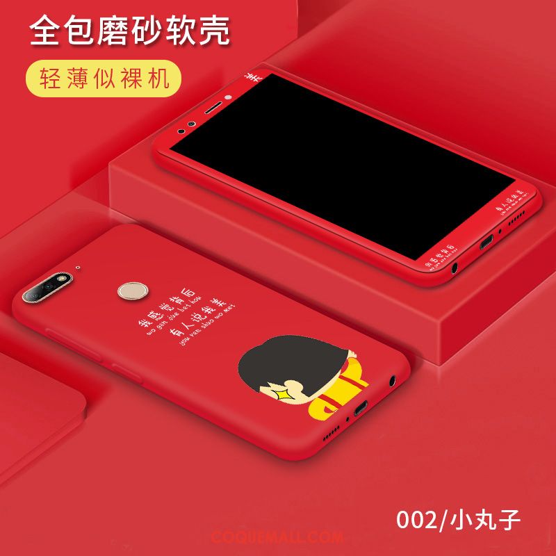 Étui Huawei Y7 2018 Tendance Tempérer Protection, Coque Huawei Y7 2018 Fluide Doux Incassable