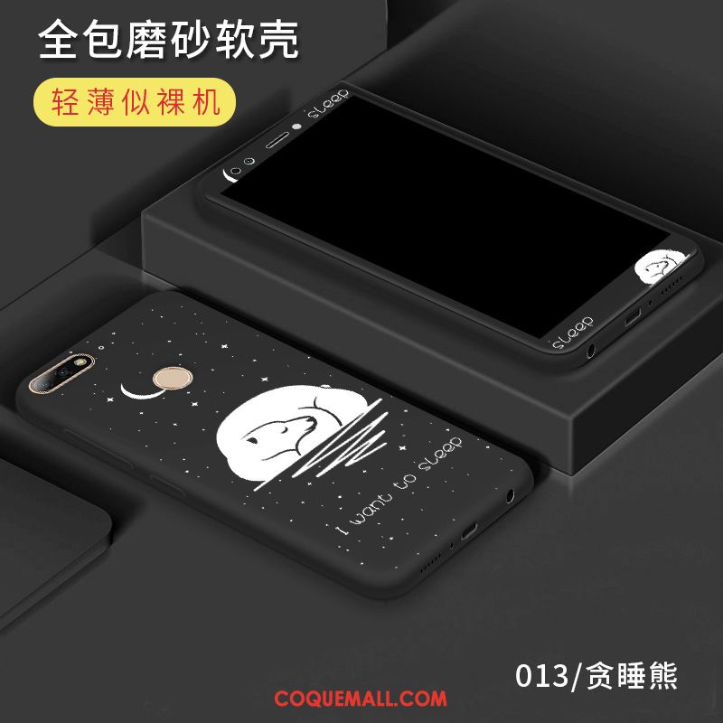 Étui Huawei Y7 2018 Tendance Tempérer Protection, Coque Huawei Y7 2018 Fluide Doux Incassable