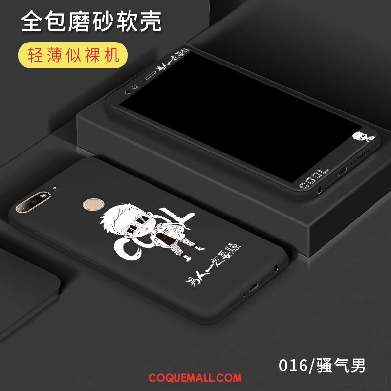 Étui Huawei Y7 2018 Tendance Tempérer Protection, Coque Huawei Y7 2018 Fluide Doux Incassable