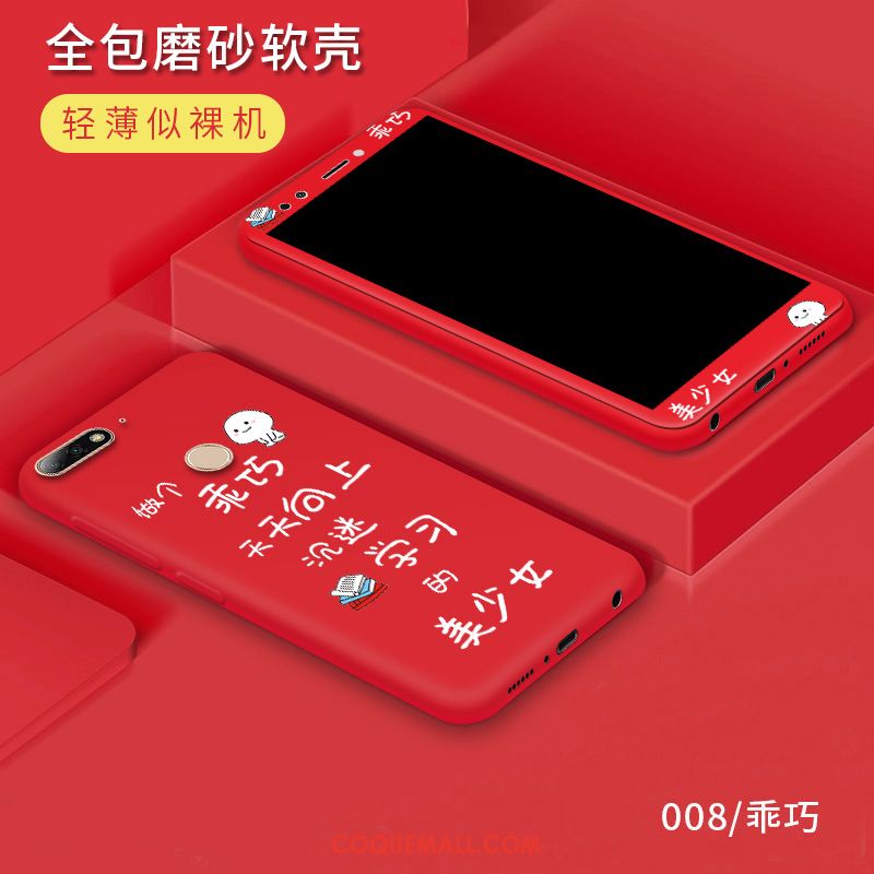 Étui Huawei Y7 2018 Tendance Tempérer Protection, Coque Huawei Y7 2018 Fluide Doux Incassable