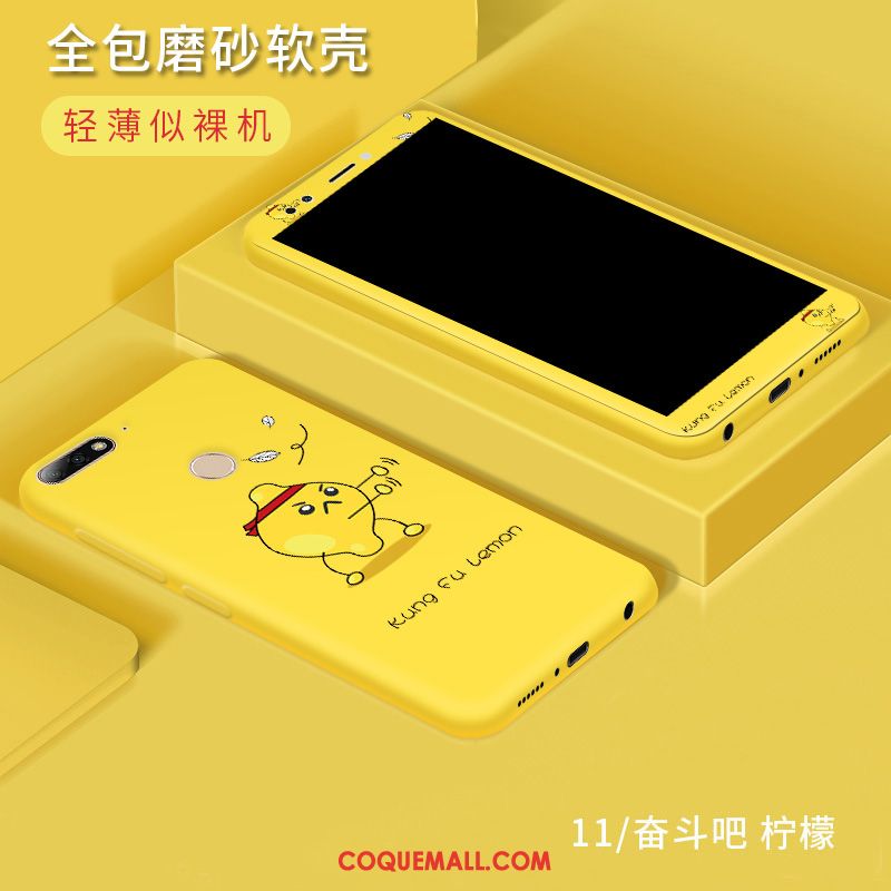 Étui Huawei Y7 2018 Tendance Tempérer Protection, Coque Huawei Y7 2018 Fluide Doux Incassable