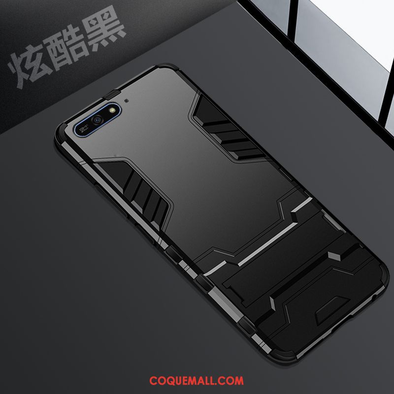 Étui Huawei Y7 2018 Téléphone Portable Incassable Support, Coque Huawei Y7 2018 Protection Simple
