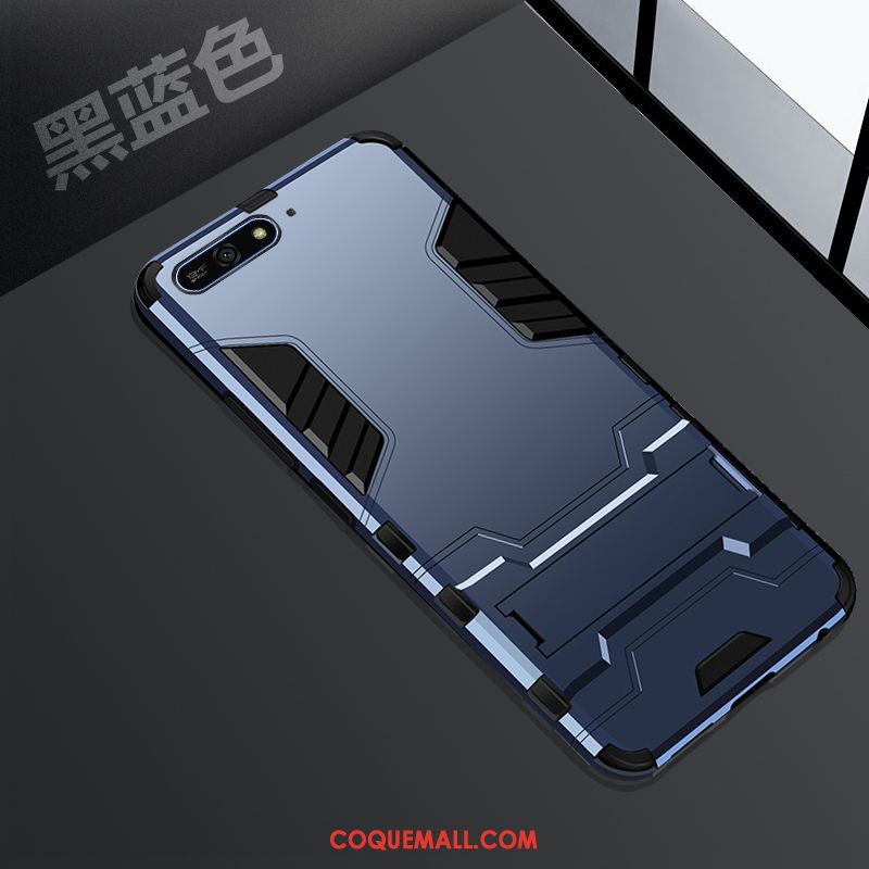 Étui Huawei Y7 2018 Téléphone Portable Incassable Support, Coque Huawei Y7 2018 Protection Simple