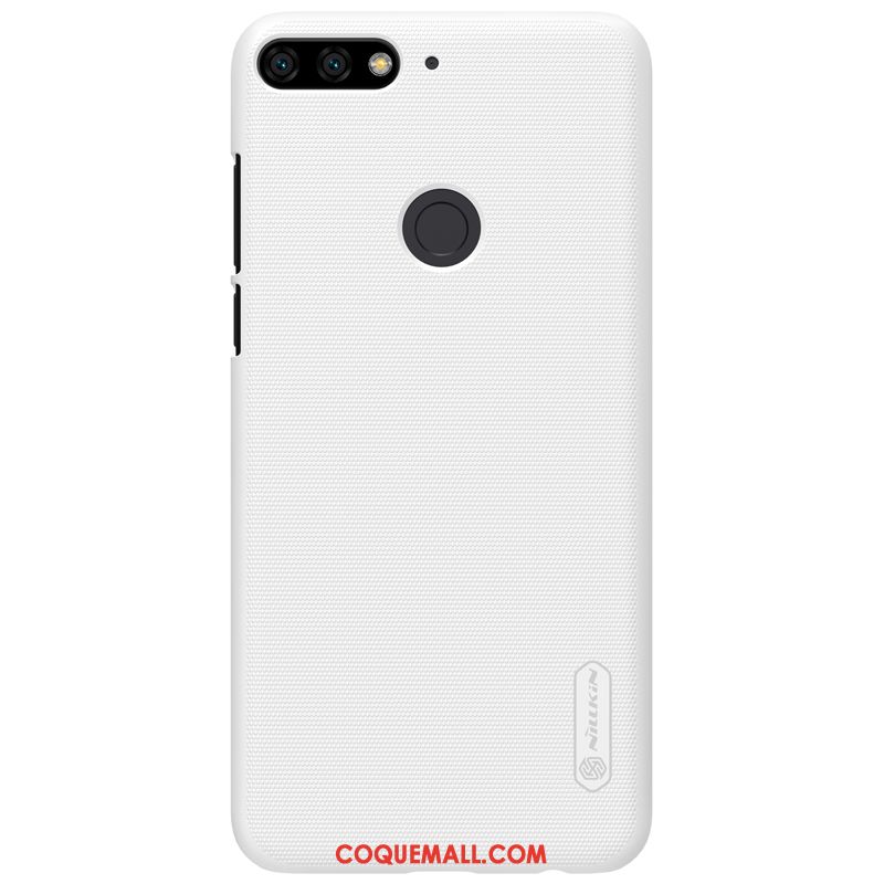 Étui Huawei Y7 2018 Téléphone Portable Protection Incassable, Coque Huawei Y7 2018 Rouge Résistant Aux Rayures