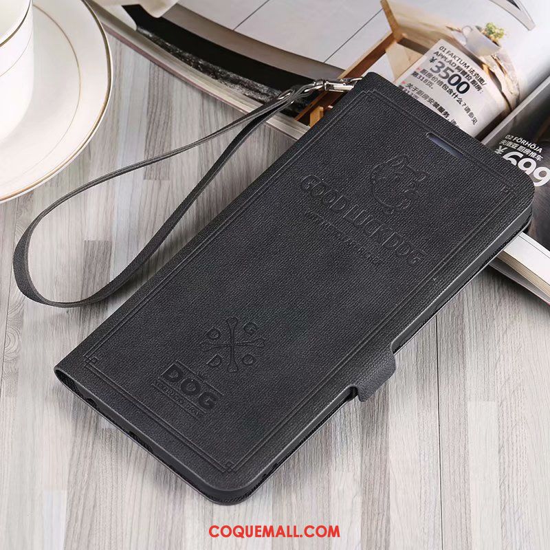 Étui Huawei Y7 2018 Vintage Personnalité Étui En Cuir, Coque Huawei Y7 2018 Tendance Créatif Braun