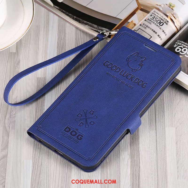 Étui Huawei Y7 2018 Vintage Personnalité Étui En Cuir, Coque Huawei Y7 2018 Tendance Créatif Braun