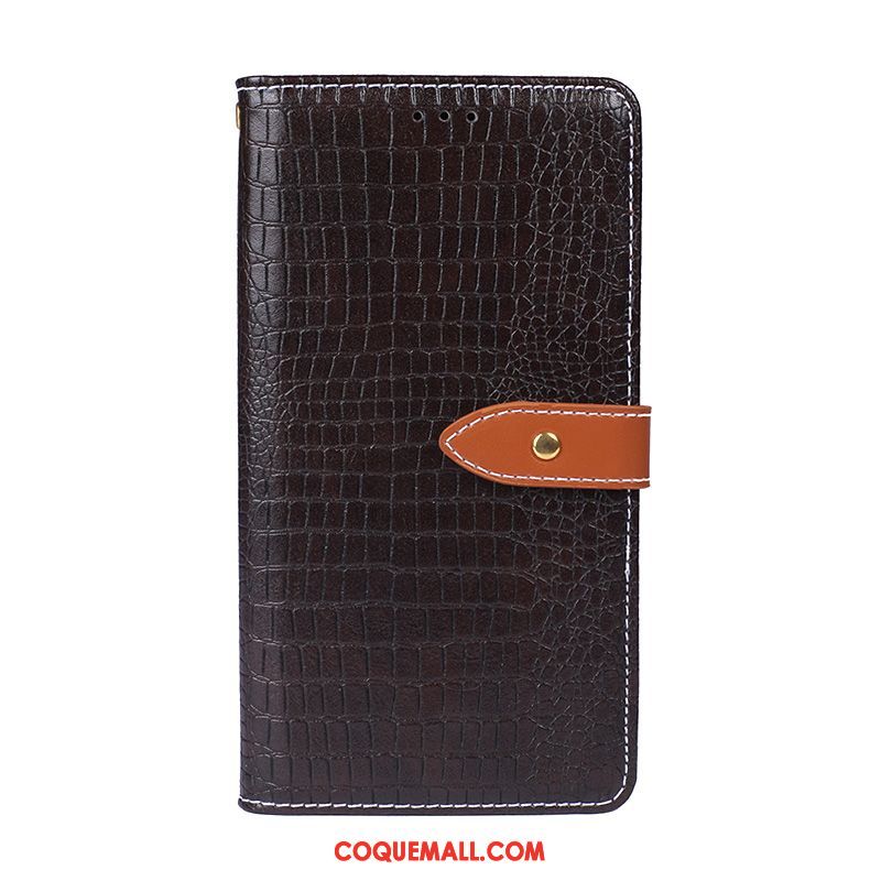 Étui Huawei Y7 2019 Créatif Protection Portefeuille, Coque Huawei Y7 2019 Téléphone Portable En Cuir Braun