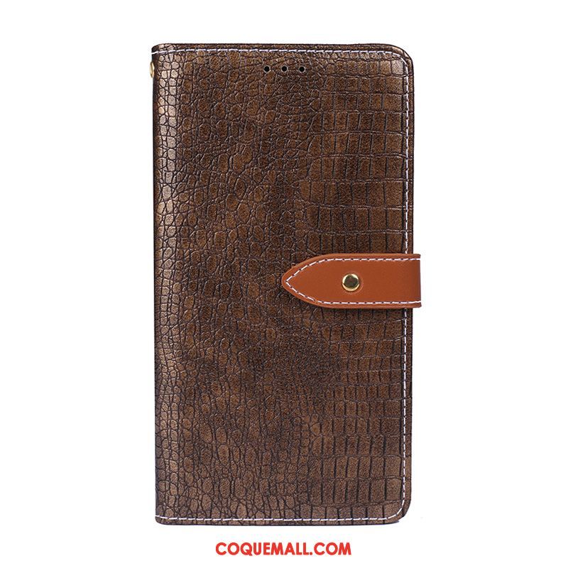 Étui Huawei Y7 2019 Créatif Protection Portefeuille, Coque Huawei Y7 2019 Téléphone Portable En Cuir Braun