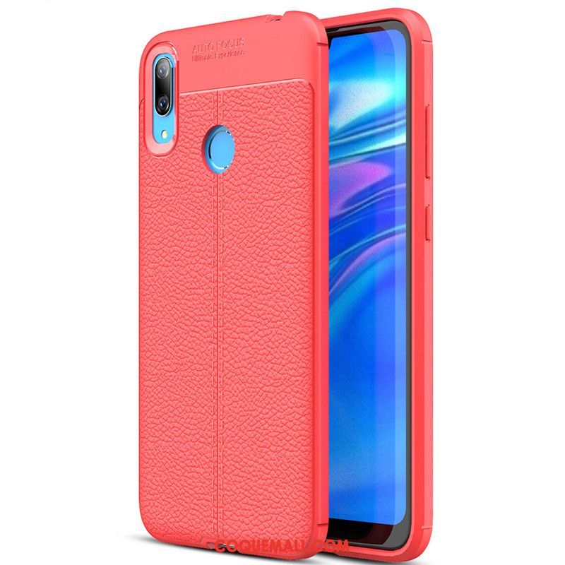 Étui Huawei Y7 2019 Noir Incassable Fluide Doux, Coque Huawei Y7 2019 Silicone Créatif