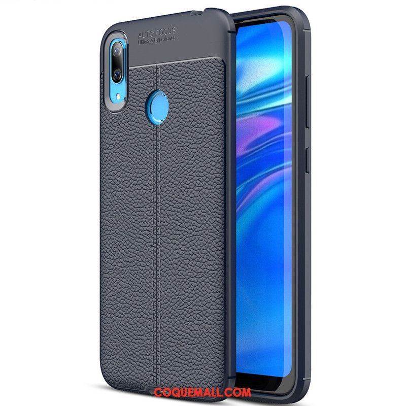 Étui Huawei Y7 2019 Noir Incassable Fluide Doux, Coque Huawei Y7 2019 Silicone Créatif