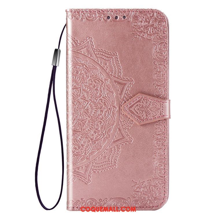 Étui Huawei Y7 2019 Protection Rose Téléphone Portable, Coque Huawei Y7 2019 Tout Compris Incassable