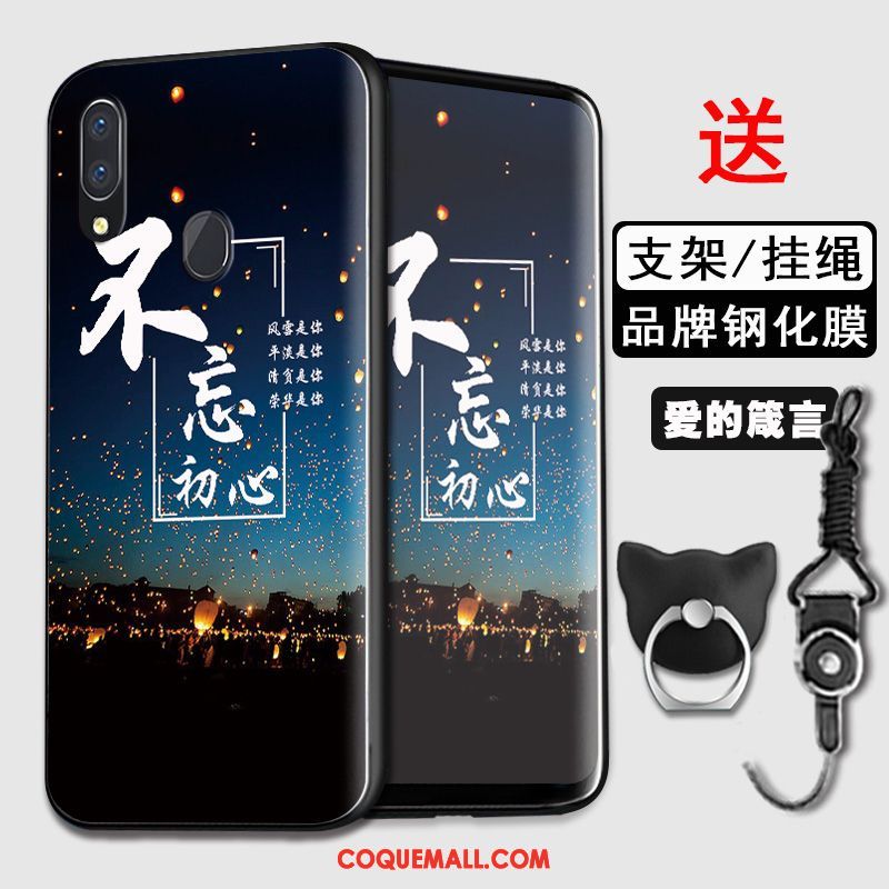 Étui Huawei Y7 2019 Silicone Étoile Fluide Doux, Coque Huawei Y7 2019 Personnalité Tout Compris