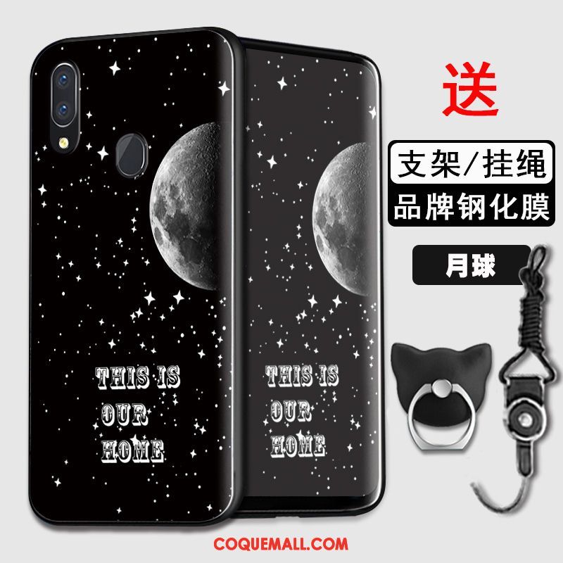 Étui Huawei Y7 2019 Silicone Étoile Fluide Doux, Coque Huawei Y7 2019 Personnalité Tout Compris