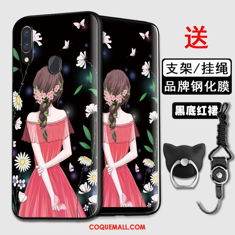 Étui Huawei Y7 2019 Silicone Étoile Fluide Doux, Coque Huawei Y7 2019 Personnalité Tout Compris