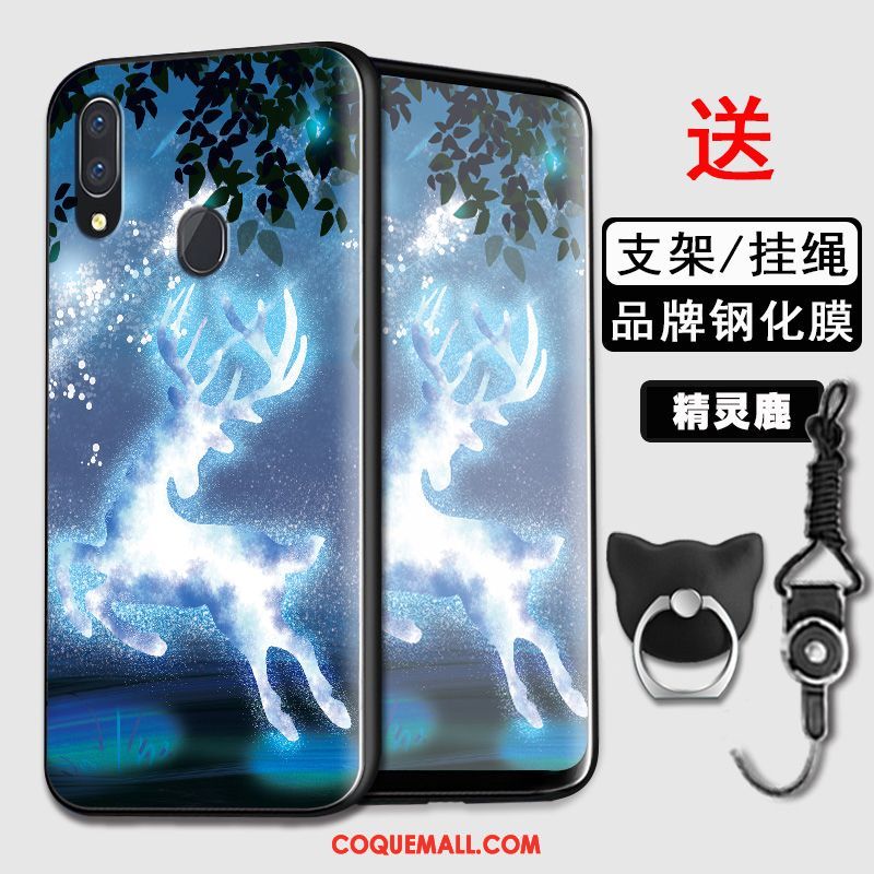 Étui Huawei Y7 2019 Silicone Étoile Fluide Doux, Coque Huawei Y7 2019 Personnalité Tout Compris