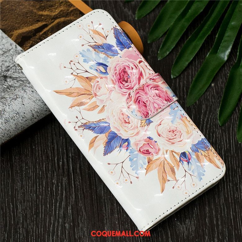 Étui Huawei Y7 2019 Tout Compris En Cuir Clamshell, Coque Huawei Y7 2019 Fluide Doux Téléphone Portable