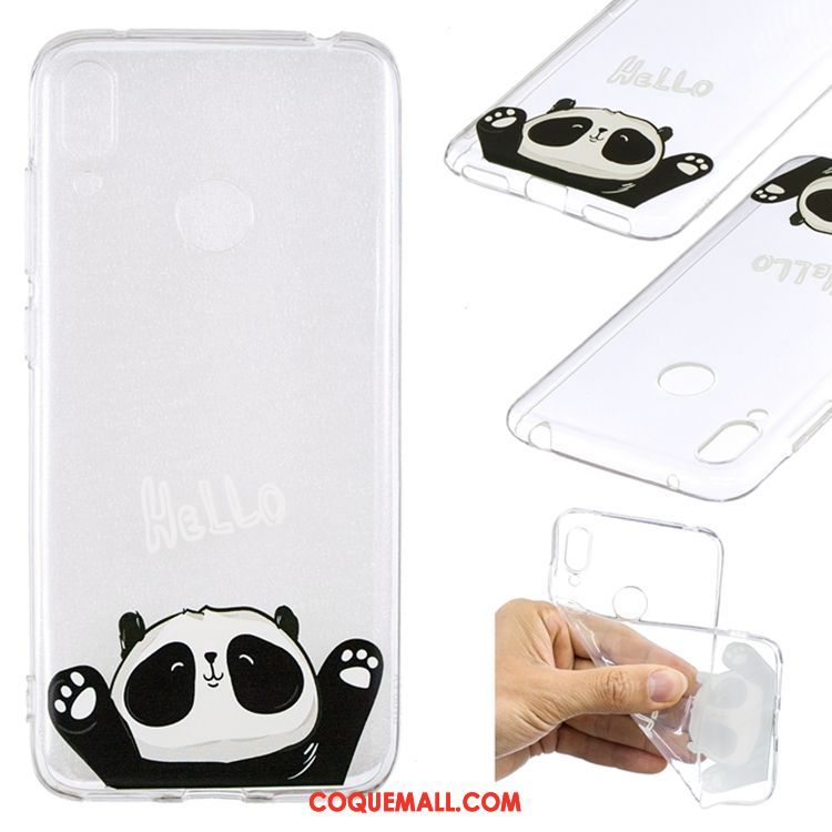 Étui Huawei Y7 2019 Tout Compris Silicone Blanc, Coque Huawei Y7 2019 Incassable Protection