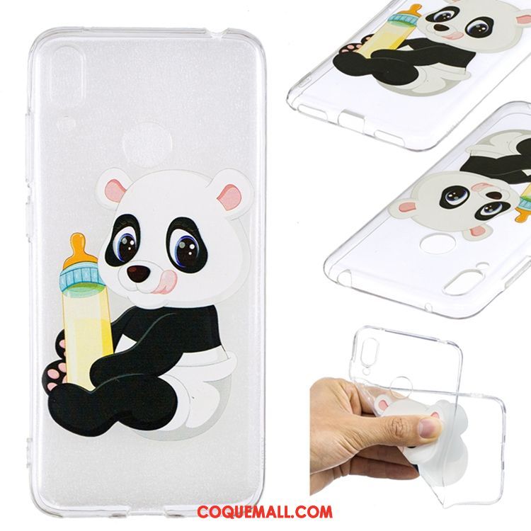 Étui Huawei Y7 2019 Tout Compris Silicone Blanc, Coque Huawei Y7 2019 Incassable Protection