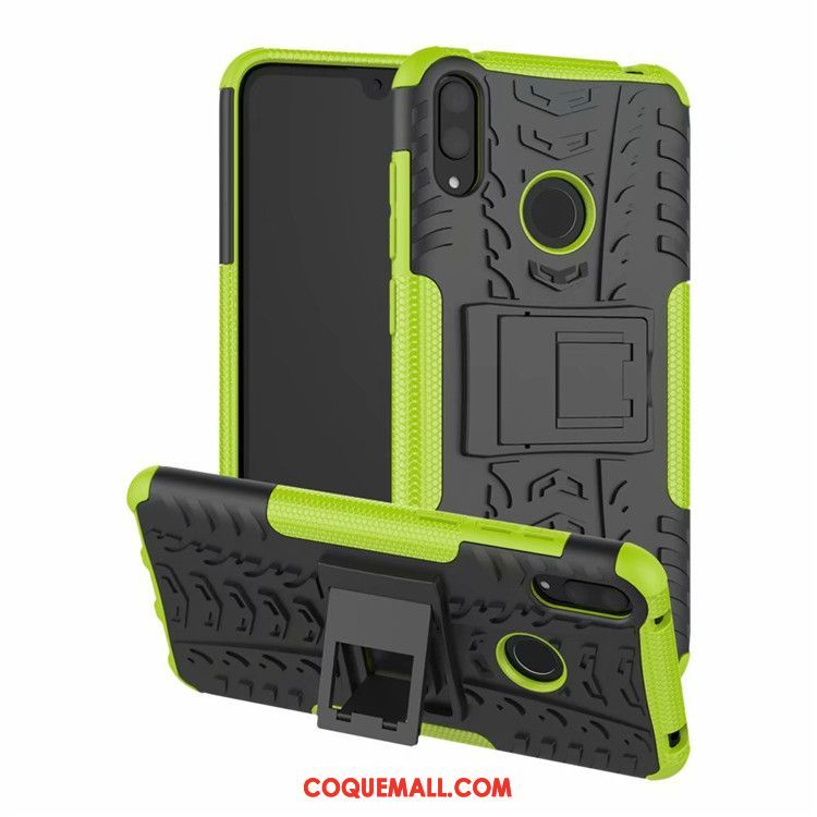 Étui Huawei Y7 2019 Téléphone Portable Support Noir, Coque Huawei Y7 2019 Tout Compris Protection