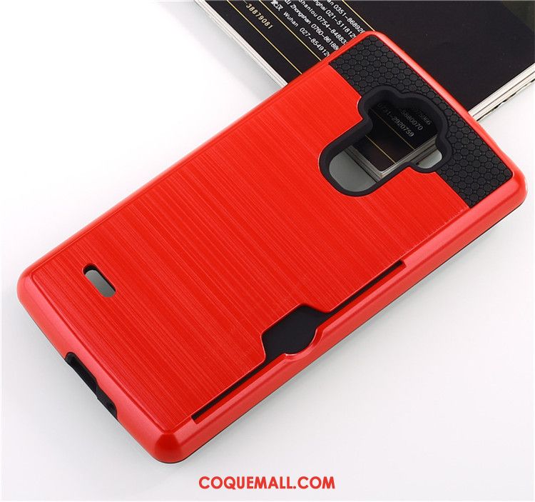 Étui Lg G4 Carte Rouge Soie, Coque Lg G4 Tendance Incassable