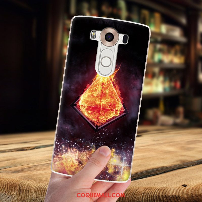 Étui Lg G4 Créatif Fluide Doux Dessin Animé, Coque Lg G4 Violet Ciel Étoilé