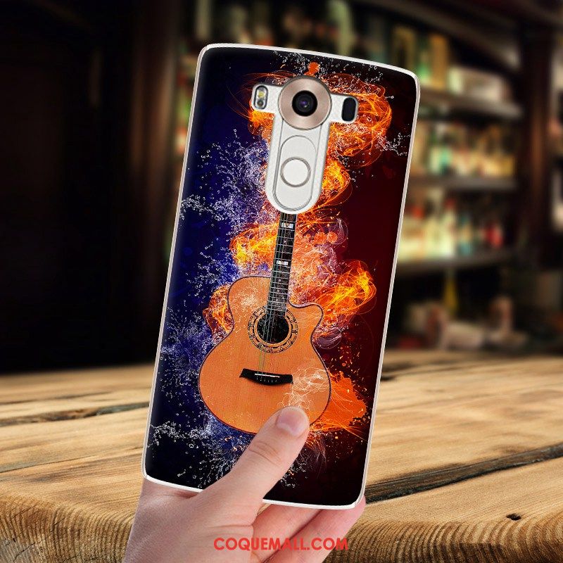 Étui Lg G4 Créatif Fluide Doux Dessin Animé, Coque Lg G4 Violet Ciel Étoilé