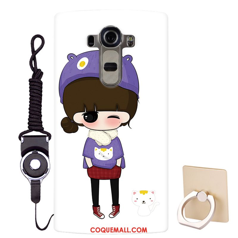 Étui Lg G4 Fluide Doux Blanc Modèle, Coque Lg G4 Personnalisé Dessin Animé