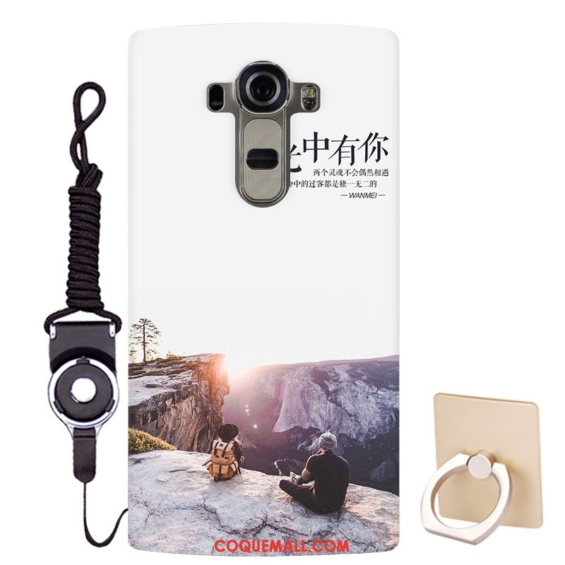 Étui Lg G4 Fluide Doux Blanc Modèle, Coque Lg G4 Personnalisé Dessin Animé