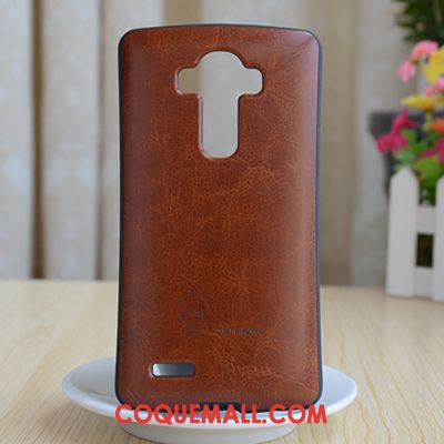 Étui Lg G4 Incassable Étui En Cuir Authentique, Coque Lg G4 Téléphone Portable Protection