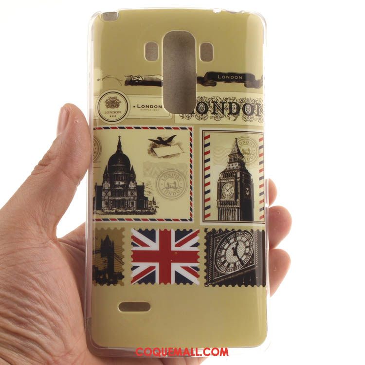 Étui Lg G4 Noir Dessin Animé Silicone, Coque Lg G4 Téléphone Portable Beige