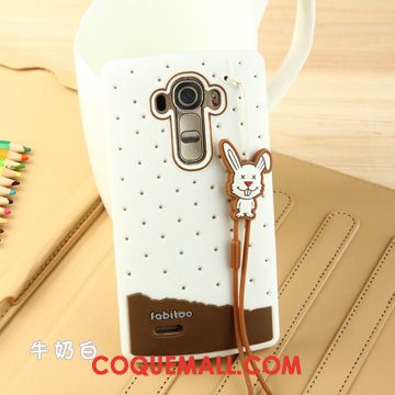 Étui Lg G4 Ornements Suspendus Silicone Lapin, Coque Lg G4 Téléphone Portable Fluide Doux Braun