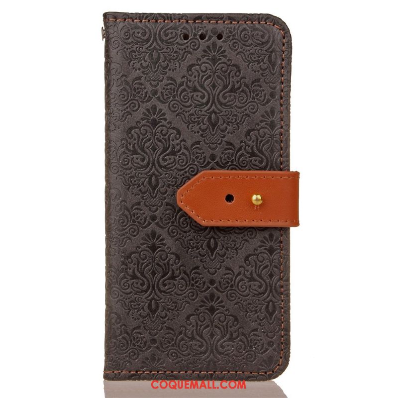 Étui Lg G4 Portefeuille Europe Modèle Fleurie, Coque Lg G4 Kaki Téléphone Portable