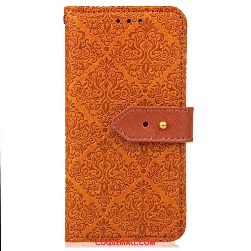 Étui Lg G4 Portefeuille Europe Modèle Fleurie, Coque Lg G4 Kaki Téléphone Portable