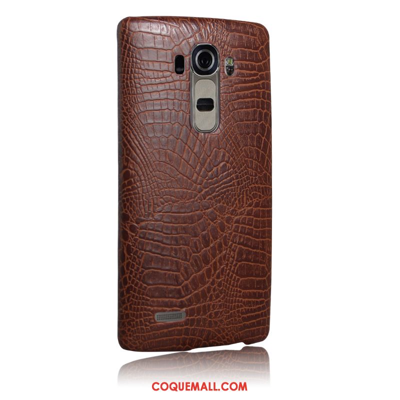 Étui Lg G4 Protection Couvercle Arrière Cuir, Coque Lg G4 Incassable Qualité