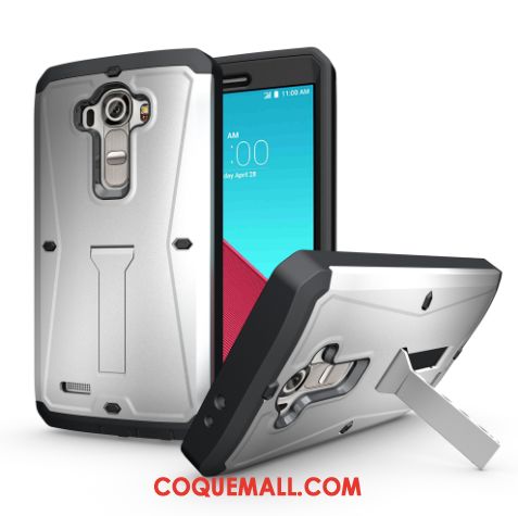 Étui Lg G4 Protection Support Armure, Coque Lg G4 Téléphone Portable Trois Défenses